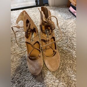 Steve Madden Women's Brown Lace-Up Boots